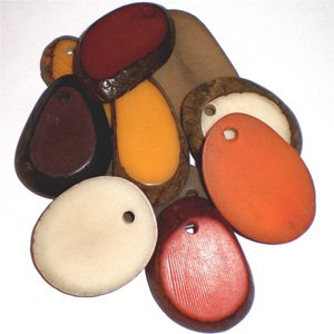 Tagua Nut Pendant Mix Spice