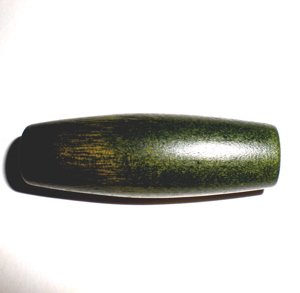 1970s Wooden Beads 51x18mm Olive Tube