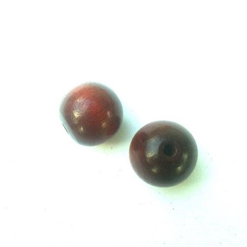 Wooden Bead  Round Brown 16mm