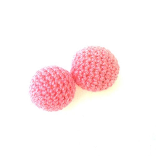 Crochet Bead Pink 20mm