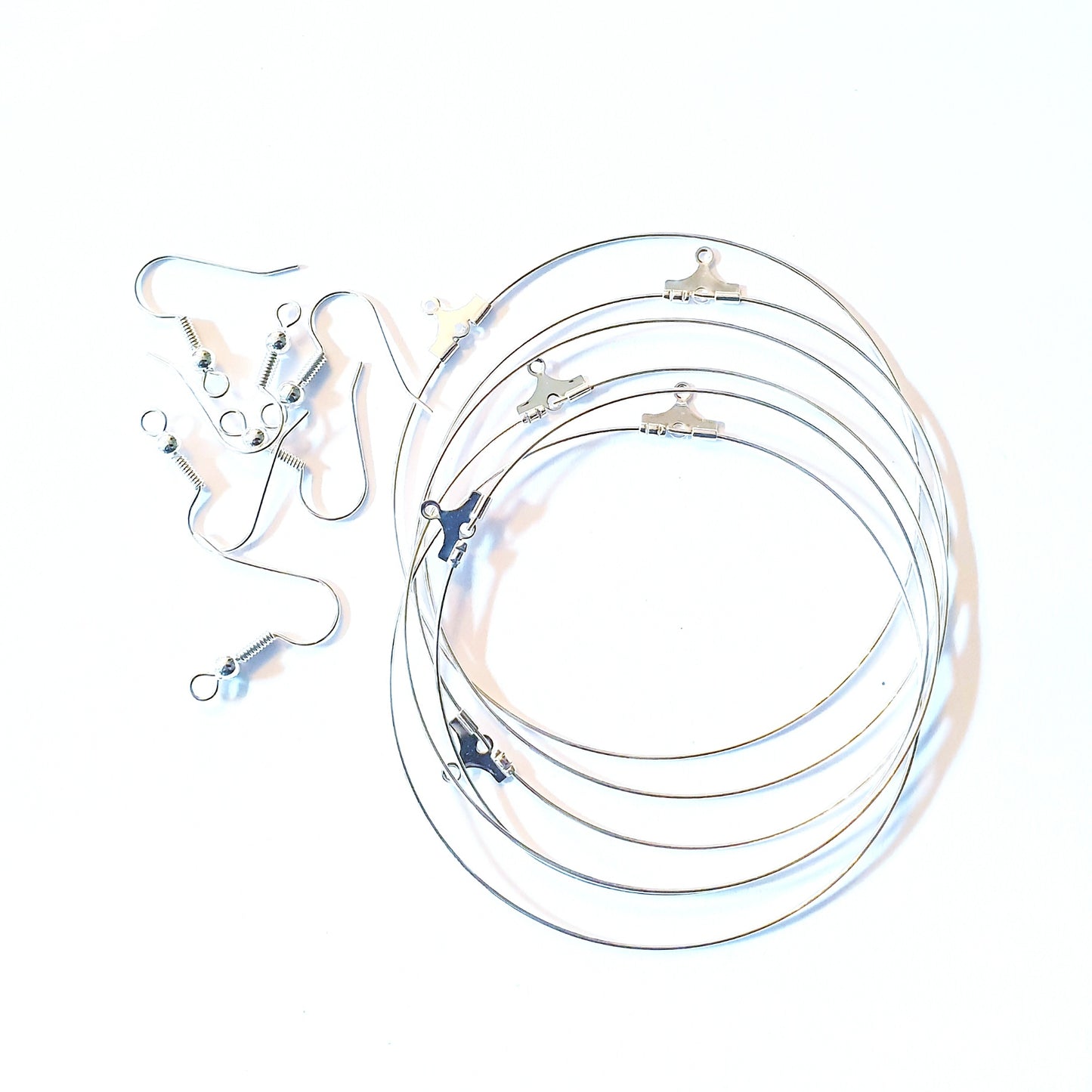 Earring Hoop 60mm Silver Plate Kit