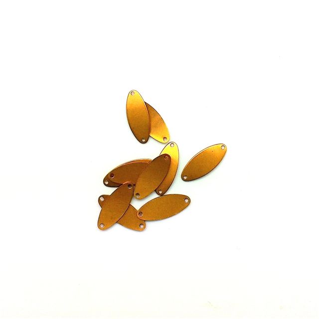 Smooth Connector Small Brass Concave 16x6mm