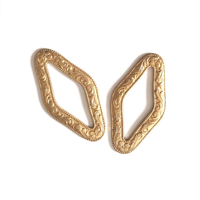 Embossed Decorative Diamond Brass 50mm