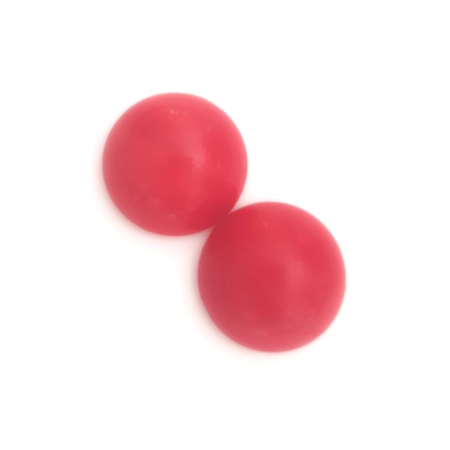 Cabochon Glass Stone Round 18mm Red Unfoiled