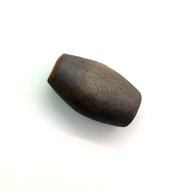 Ceramic Bead 1970s Oval Mud 30x22mm