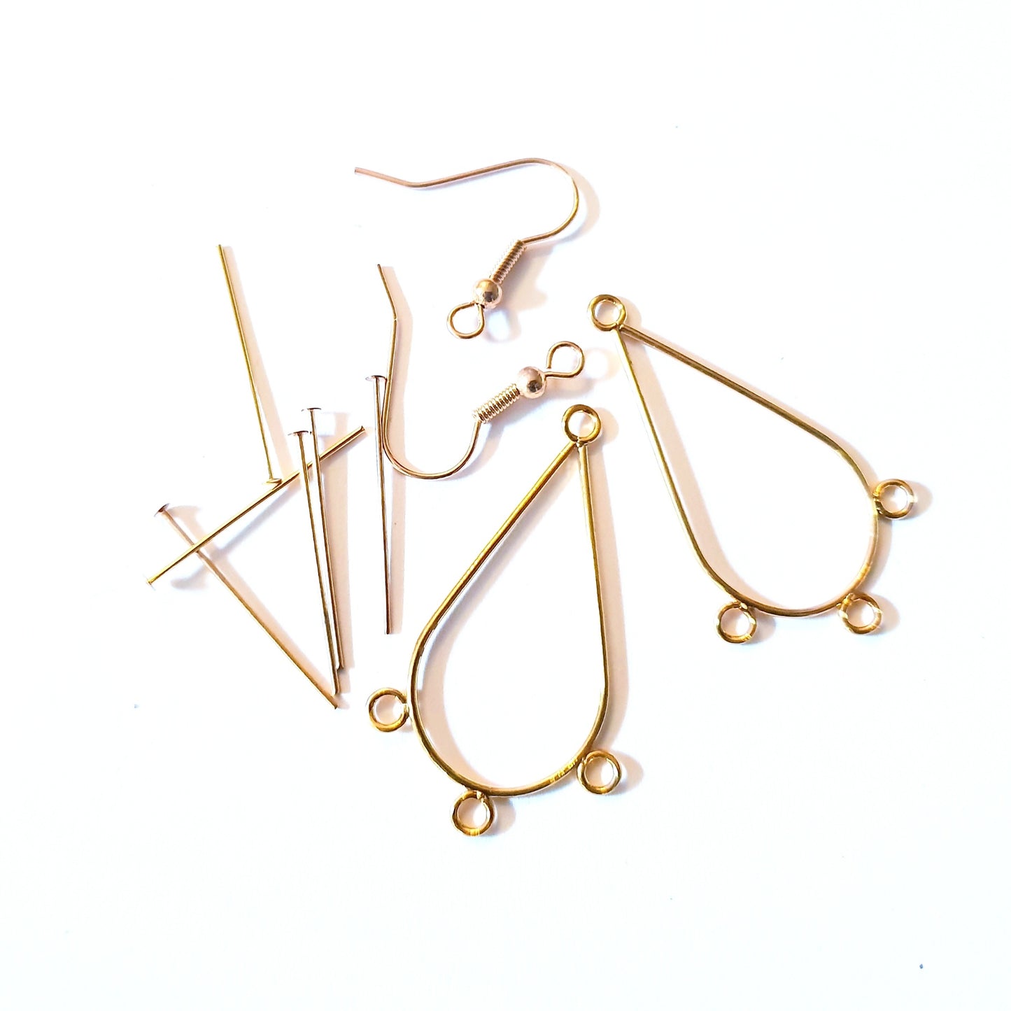 Chandelier Tear Drop Earring Frame Gold Plate Kit