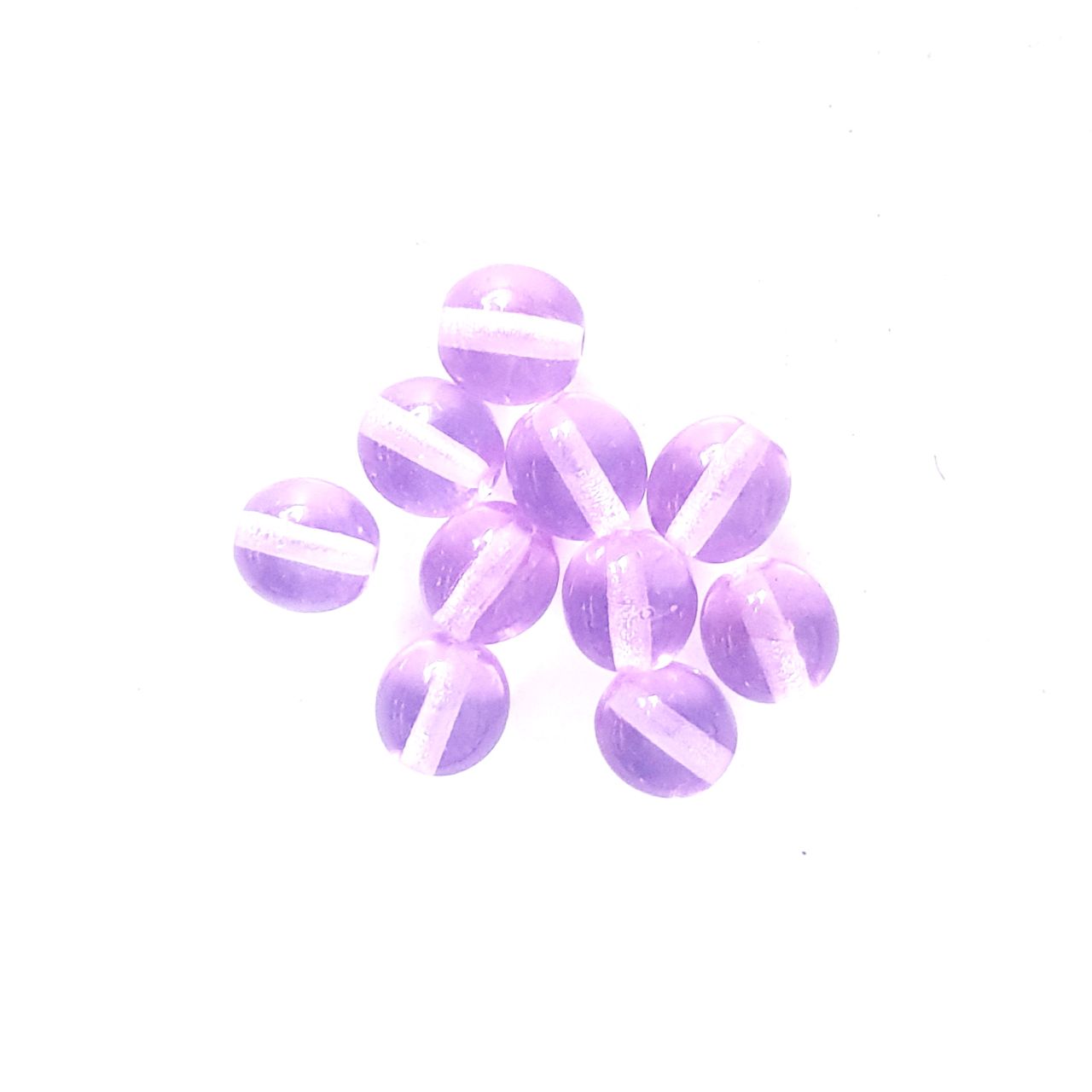 Round 8mm Alexandrite Transparent Czech Glass Bead