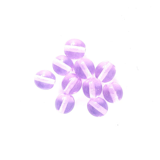 Round 8mm Alexandrite Transparent Czech Glass Bead