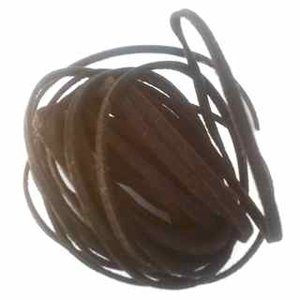 Flat Vegan Suede Cord 3mm Chocolate