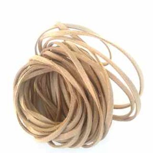 Flat Vegan Suede Cord 3mm Natural