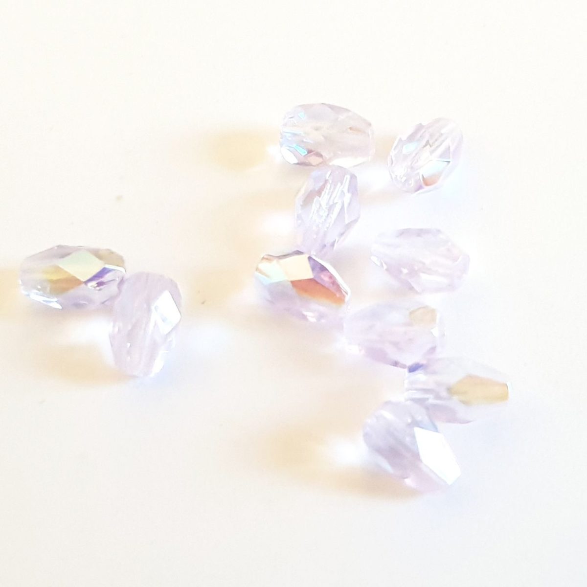 7x5mm AB Alexandrite Czech Fire Polished Drop