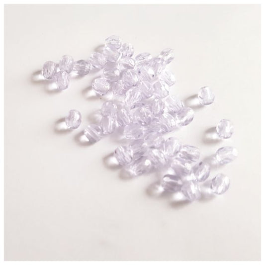 3mm Alexandrite Transparent Czech Fire Polished Bead  - Pack of 100