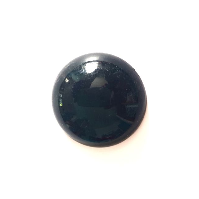 Cabochon Plastic Round 30mm Black