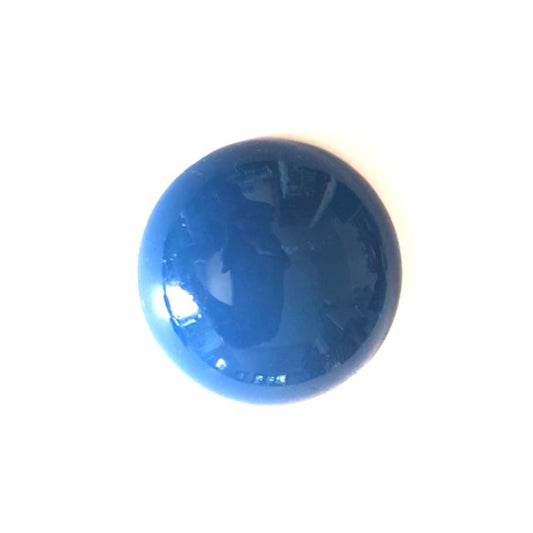 Cabochon Plastic Round 30mm Blue