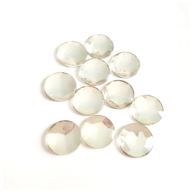 West German Stones Gold Foiled Flat Back 12mm