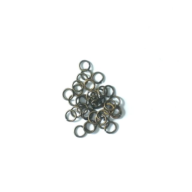 Jump Ring 5mm Antique Brass Fine