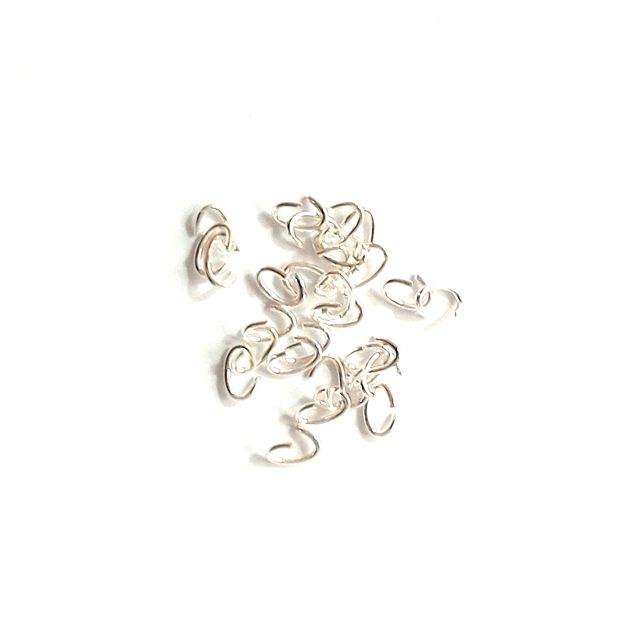 Jump Ring Oval 4x6mm Silver Plated