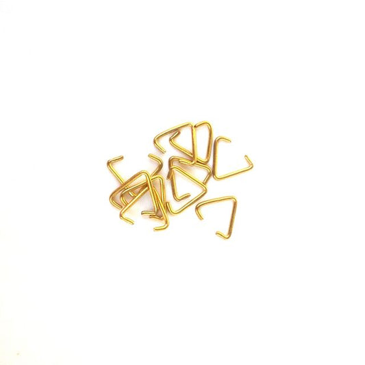 Jump Ring Triangle Small Gold Plate Fine - Pack of 25
