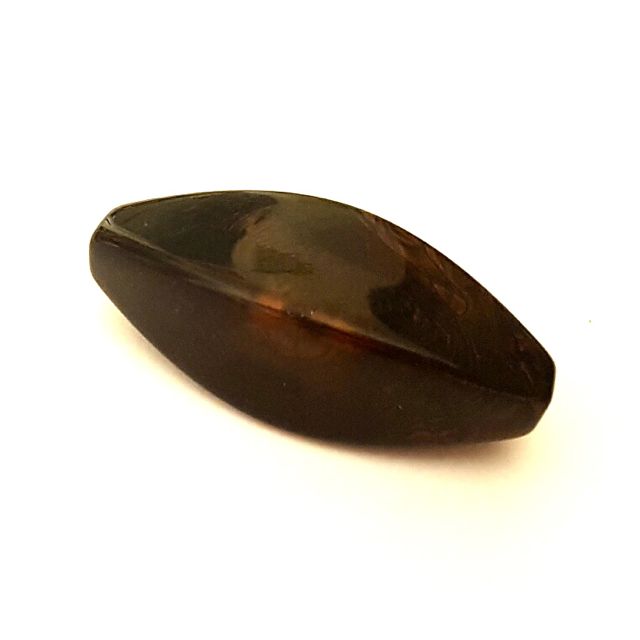 Lucite Bead Chocolate Chunky Diamond 50x20mm