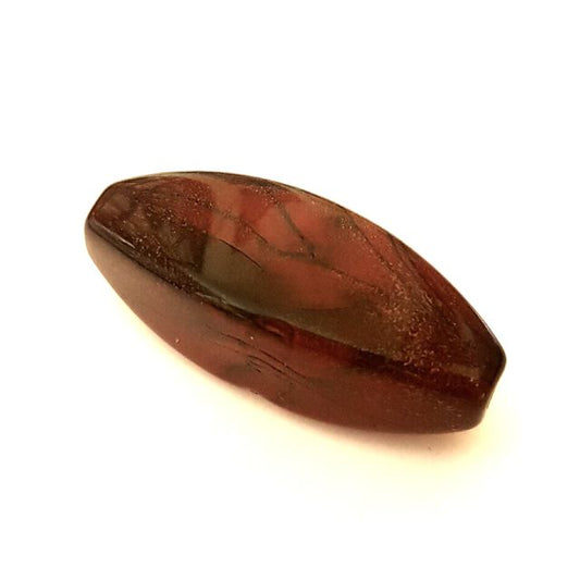 Lucite Bead Red Burgundy Chunky Diamond 50x20mm