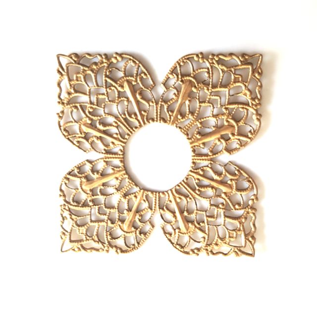Filigree Medina Brass Stamping 43mm