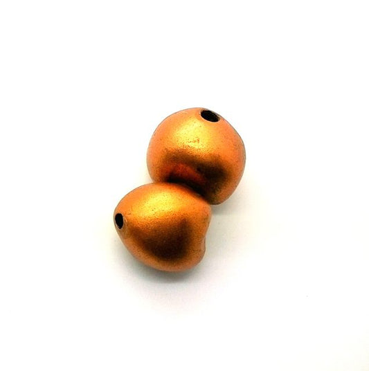 Kakui Nut Bead Metallic Copper 25-30mm