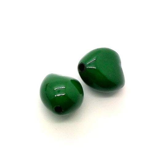 Kakui Nut Hawaiian Bead Duck Green 25-30mm