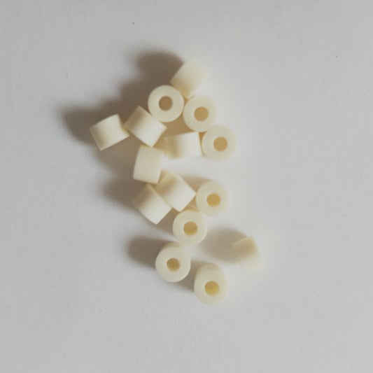 Lucite Bead Ivory Heishe 4x3mm