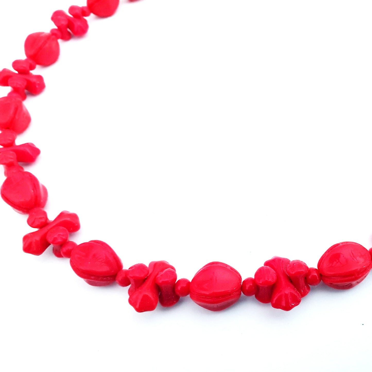 OOAK Glass Bead Vintage West German Necklace