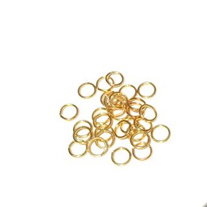 Jump Ring Round 7mm Gold - Pack of 25