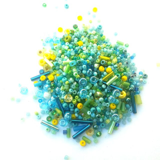 Seed Bugle Bead Czech Glass Beach Mix