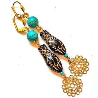 Boheme Beaded Cobra Earrings