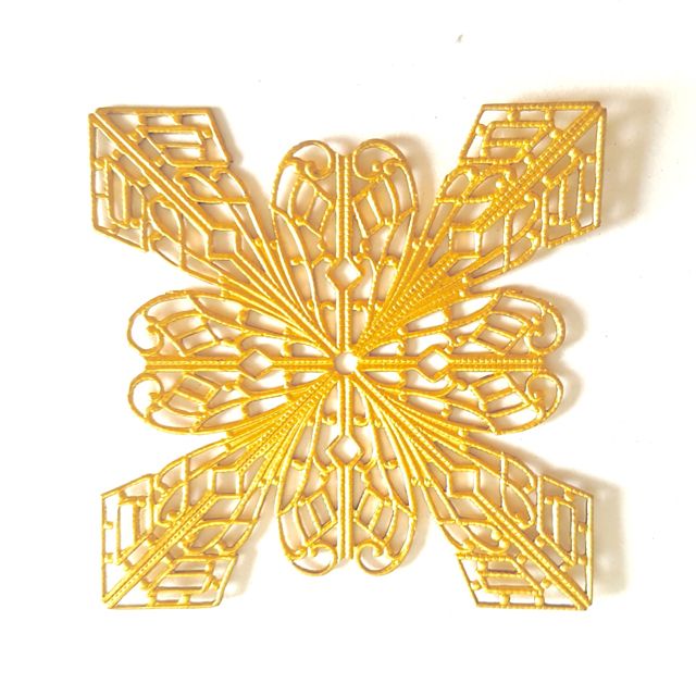 Filigree Star Brass Stamping 70mm