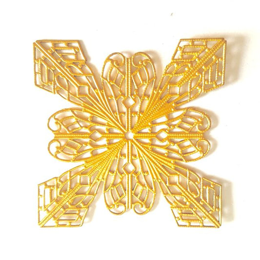 Filigree Star Brass Stamping 70mm