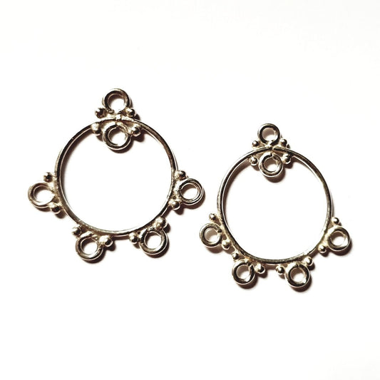 Earring Drop Sterling Silver 15mm