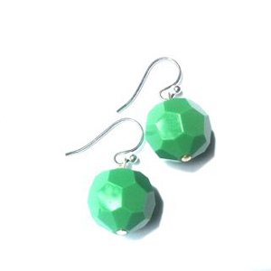 Vintage Swarovski Crystal Earrings C1950s Green