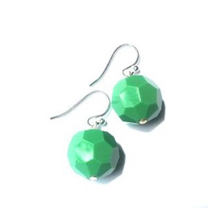 Vintage Swarovski Crystal Earrings C1950s Green