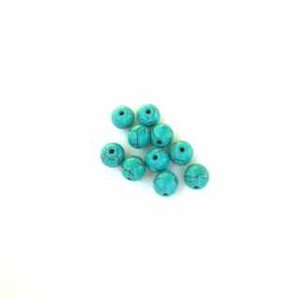 Stone Turquoise Round Beads 8mm