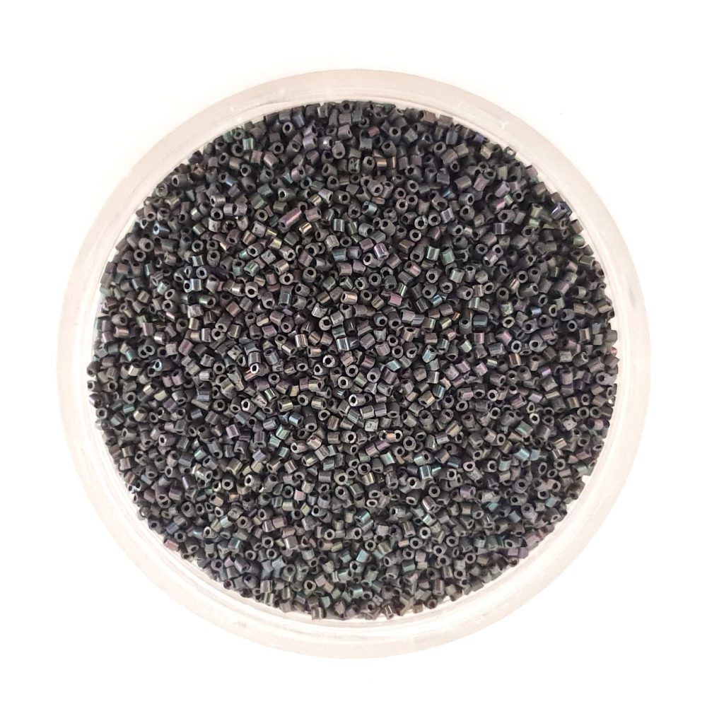 Bugle Bead Czech Glass Iris Matt Extra Small 2mm