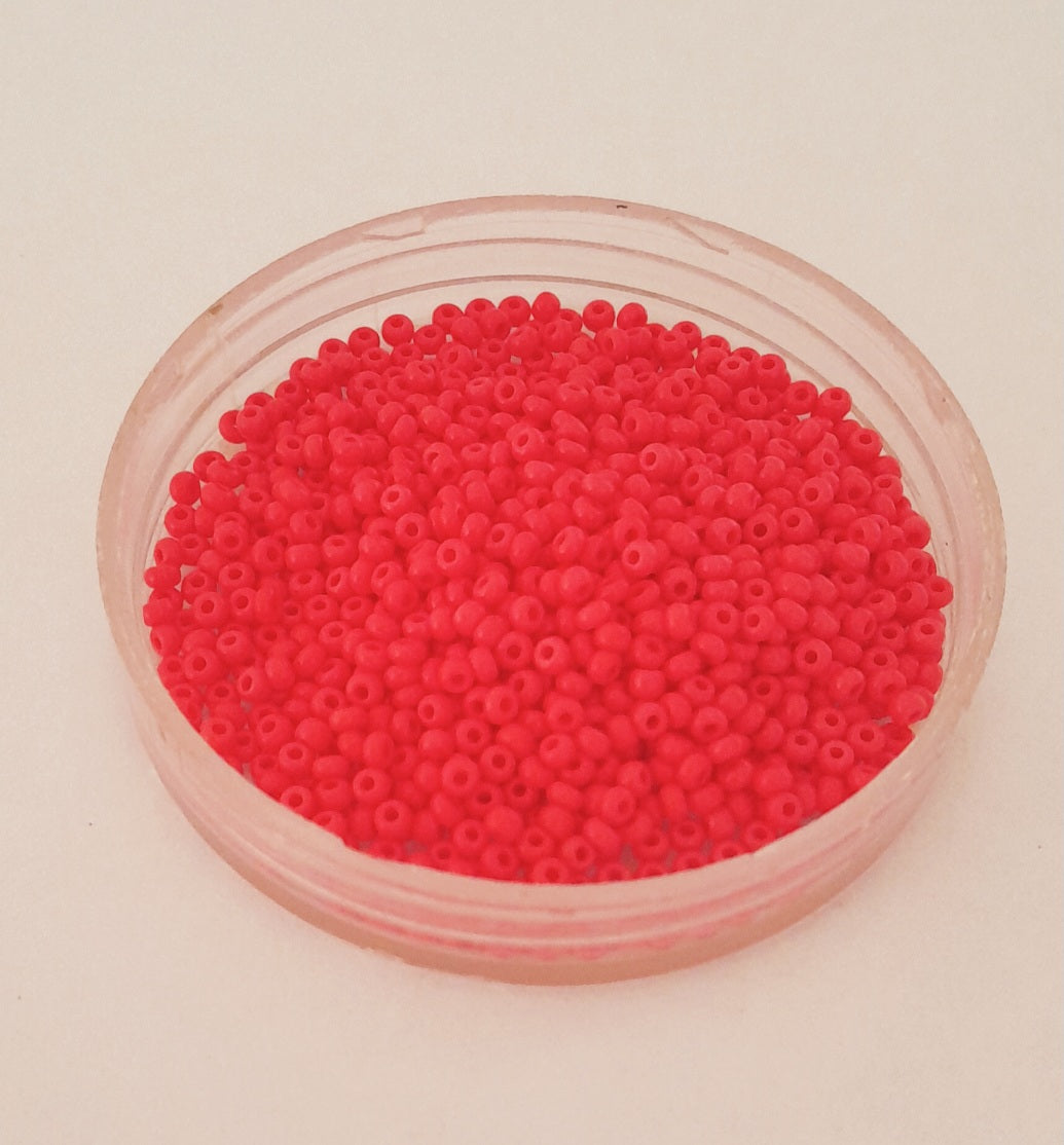 11 0 Czech Seed Bead Coral Opaque
