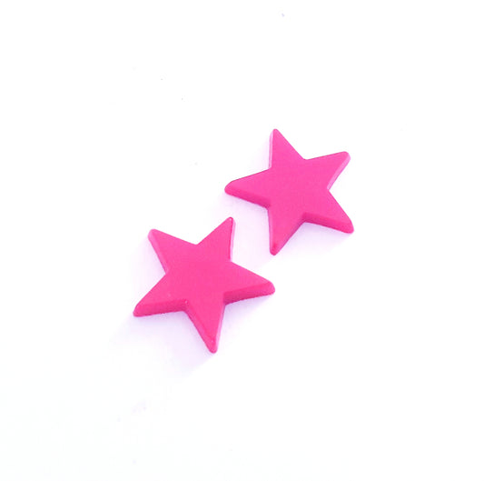 Flat Back Glass Stone Star Red Unfoiled 12mm