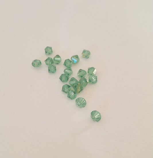 4mm Bicone Swarovski Crystal Bead Erinite Transparent | Pack of 20