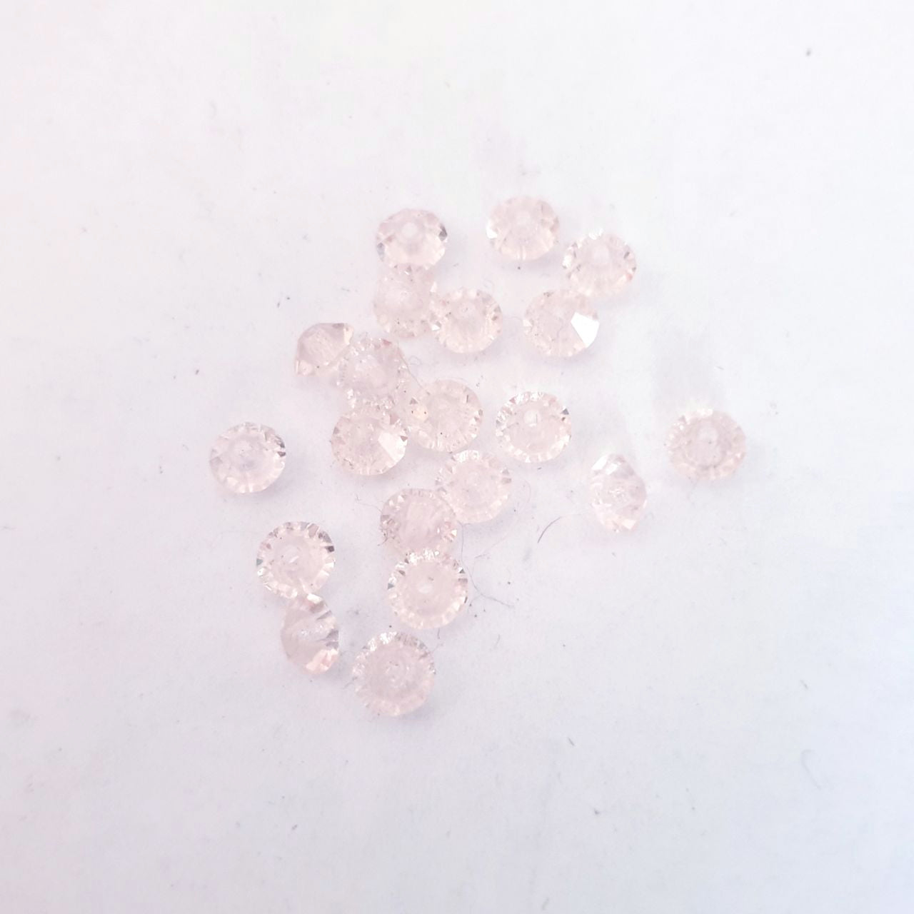 Machine Cut Czech Preciosa Crystal Saucer Spacer 5x3mm Rosaline Pink