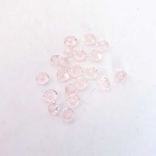 Machine Cut Czech Preciosa Crystal Saucer Spacer 5x3mm Rosaline Pink