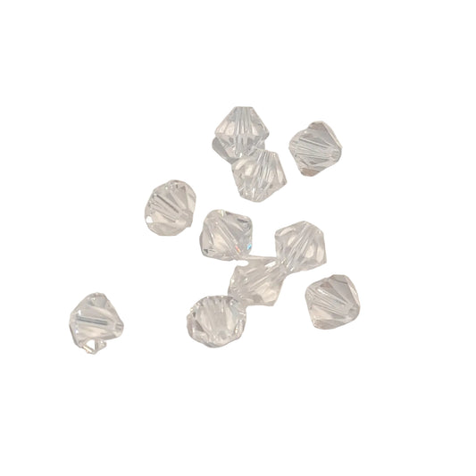 6mm clear faceted bicone crystal beads swarovski