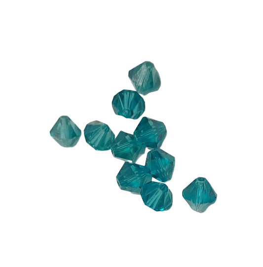 6mm bicone indicolite bicone beads swarovski