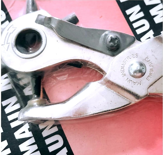 Heavy Duty Revolving Punch Plier by Maun Made in England