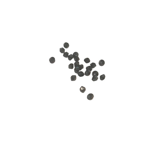small bicone 3mm black jet beads swarovski