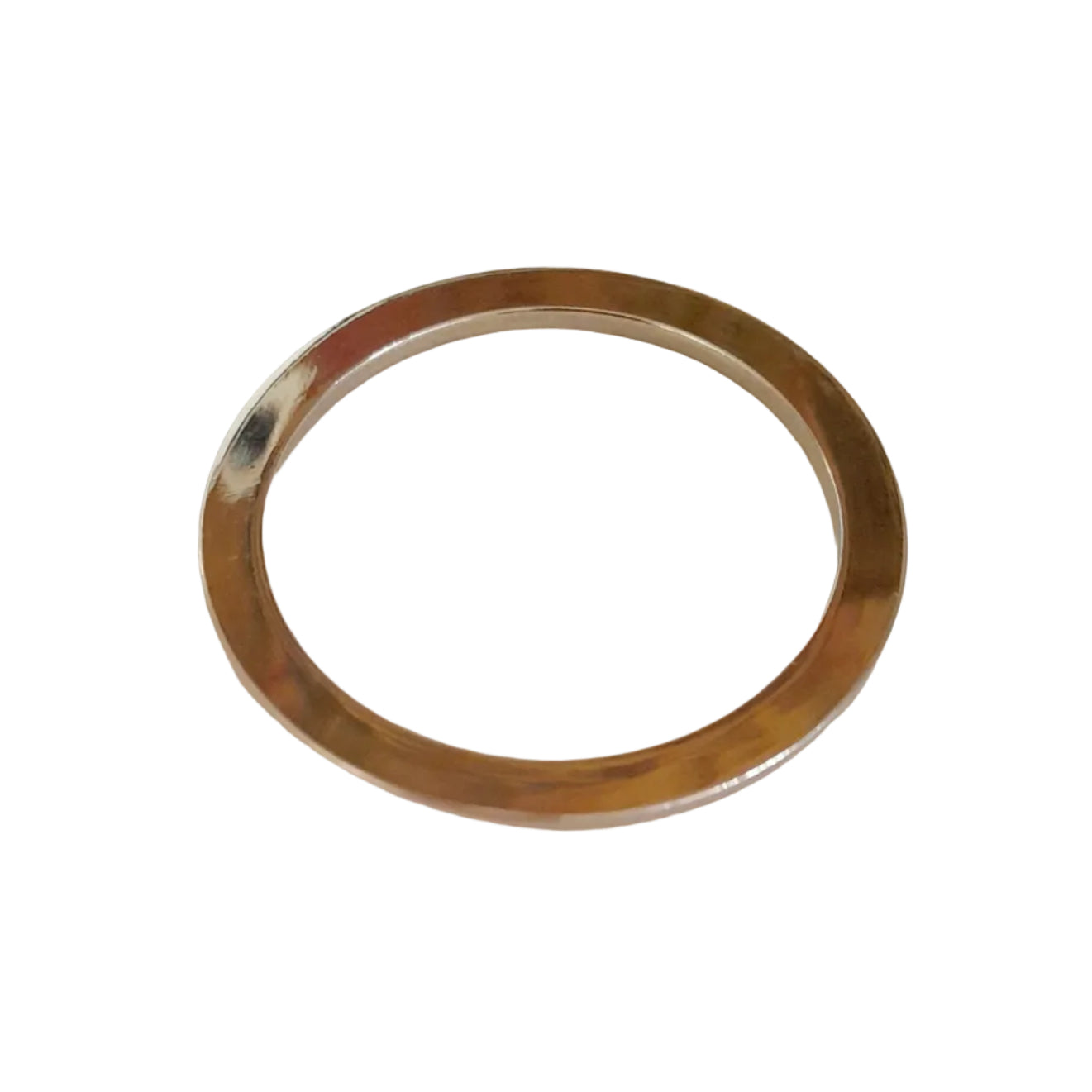 Smooth Large Flat Metal Ring Connector Nickel Colour 45mm