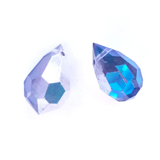 Machine Cut Czech Preciosa Crystal Drop 22x12mm Bermuda Blue